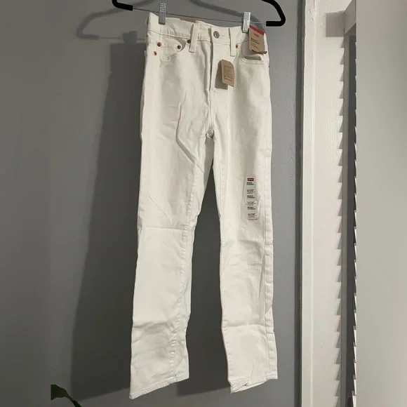 Levi’s Wedgie Straight Fit Women’s Jeans | White | 0 Short W25 L28 - Picture 4 of 7